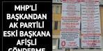Bir ilde günün gündemi haline geldi!  MHP'nin yeni başkanı AKP'den devralınan borçları bir posterle duyurdu: Kasada para kalmadı.