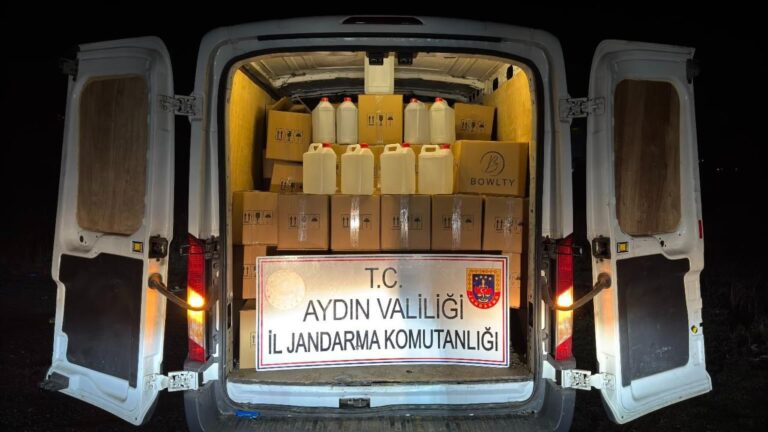 Aydın’da 1,6 ton etil alkol ele geçirildi