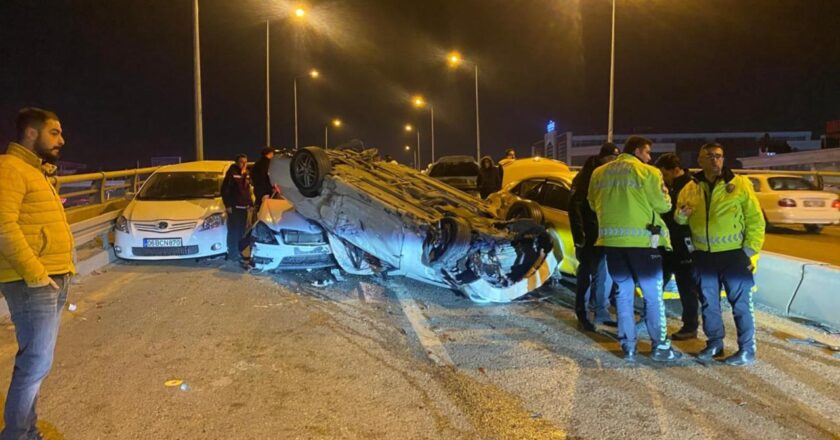 Ankara’da 9 araçta trafik kazası