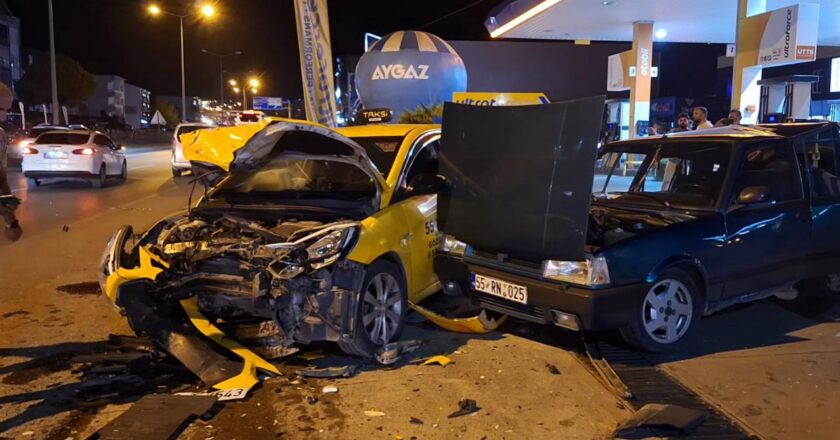 Samsun’da zincirleme trafik kazası: 3 yaralı