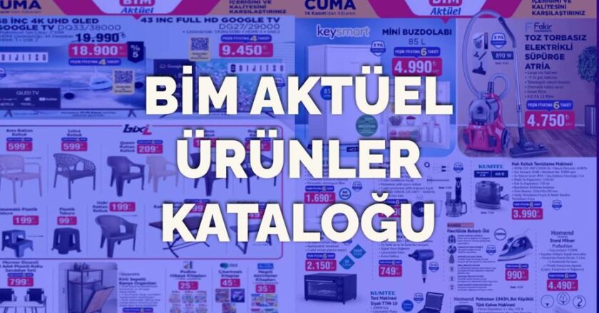BİM 14 Kasım Cuma Günü Yeni Ürünleri: Süpürge, Ütü, Televizyon, Masa ve Kahve Makinesi Satışta!