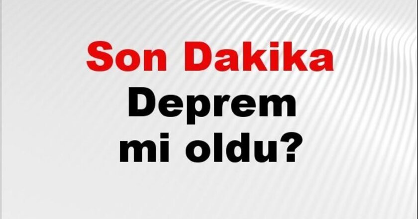 Antalya’da Deprem Mi Gerçekleşti? Son Gelişmeler ve Detaylar 08 Aralık 2025